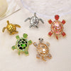 Alloy Animal Shape Retro Green Electroplated Turtle Brooch Highend Niche Jewelry Pin Unisex Accessories
