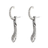 Alloy Animal Snake Women's Exaggerated Fashion Earrings With Electroplating
