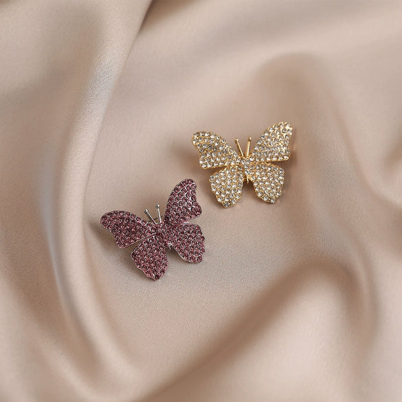 Alloy Animal Style Butterfly Brooch For Women With Electroplating