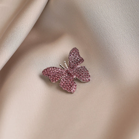 Alloy Animal Style Butterfly Brooch For Women With Electroplating