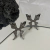 Alloy Animal Style Hollow Butterfly Rose Electroplated Women's Earrings