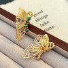 Alloy Animal Style Hollow Butterfly Rose Electroplated Women's Earrings