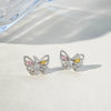 Alloy Animal Style Hollow Butterfly Rose Electroplated Women's Earrings