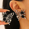 Alloy Animal Style Hollow Butterfly Rose Electroplated Women's Earrings