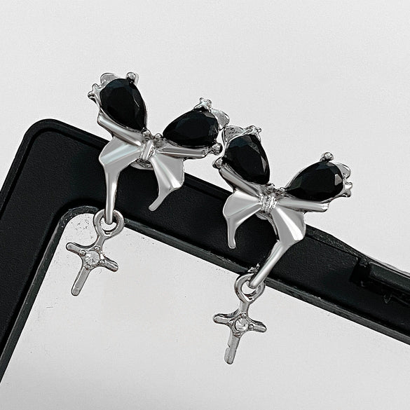 Alloy Animal Style Hollow Butterfly Rose Electroplated Women's Earrings