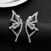 Alloy Animal Style Hollow Butterfly Rose Electroplated Women's Earrings