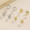 Alloy Animal Style Starfish Women's Earrings Electroplated