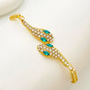 Alloy Animal Zodiac Diamond Micro Inlaid Adjustable Snake Bracelet For Girls