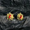 Alloy Animal Zodiac Electroplating Ear Stud Earrings Lip Nail Piercing Jewelry