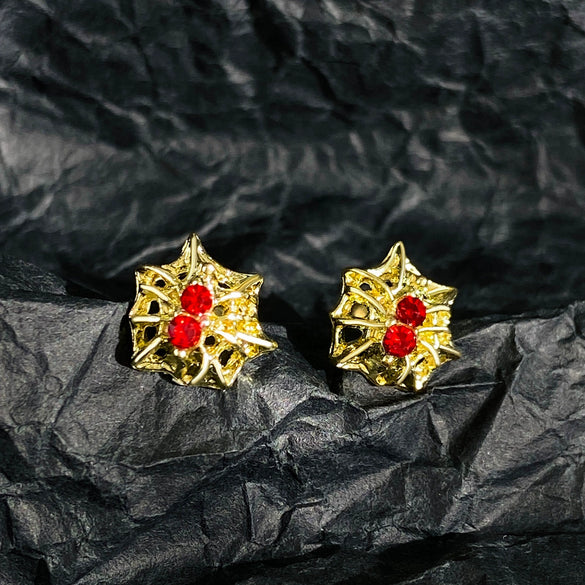 Alloy Animal Zodiac Electroplating Ear Stud Earrings Lip Nail Piercing Jewelry