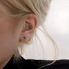 Alloy Animal Zodiac Electroplating Ear Stud Earrings Lip Nail Piercing Jewelry