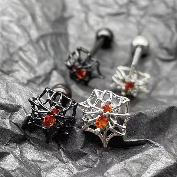 Alloy Animal Zodiac Electroplating Ear Stud Earrings Lip Nail Piercing Jewelry