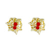 Alloy Animal Zodiac Electroplating Ear Stud Earrings Lip Nail Piercing Jewelry