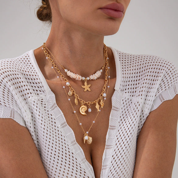 Alloy Animal Zodiac Geometric Style Electroplated Pendant Necklace For Women