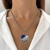 Alloy Animal Zodiac Retro Hummingbird Pendant Necklace Electroplated Regular Chain