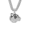Alloy Animal Zodiac Rhinestone Diamond Pendant Necklace Hiphop Cuban Chain Jewelry For Men