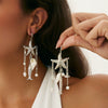 Alloy Animal Zodiac Style Electroplated Starfish Jellyfish Tassel Earrings For Women