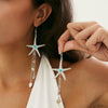 Alloy Animal Zodiac Style Electroplated Starfish Jellyfish Tassel Earrings For Women