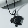 Alloy Animal Zodiac Turtle Pendant Necklace With Pearl Chain And Electroplating Treatment