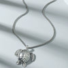 Alloy Animal Zodiac Turtle Pendant Necklace With Pearl Chain And Electroplating Treatment