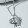Alloy Animal Zodiac Turtle Pendant Necklace With Pearl Chain And Electroplating Treatment