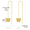 Alloy Animals Butterfly Electroplated Earrings