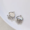 Alloy Animals Jellyfish Pendant Diy Jewelry Electroplated Accessories