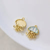Alloy Animals Jellyfish Pendant Diy Jewelry Electroplated Accessories