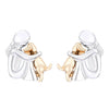 Alloy Animals Pattern Electroplated Women's Earrings With Little Bear Pig And Other Small Animals Design