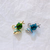 Alloy Animals Style Three Dimensional Bubble Blowing Fish Pendant Electroplated Jewelry Accessories