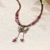 Alloy Animals Zodiac Ceramic Necklace Electroplated Middle Ancient Style Unisex