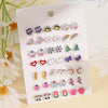 Alloy Animals Zodiac Dripping Oil Earrings Set For Women
