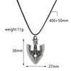 Alloy Animation Peripheral Necklace With Punk Style Geometric Pendant And Electroplating Treatment Leather Rope Chain