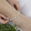 Alloy Anklet For Women With Geometric Pattern And Inlaid Artificial And Semiprecious Stones Retro Style