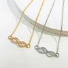 Alloy Anklet For Women With Retro Infinite Symbol And Letters Numbers Text Pattern Inlaid With Artificial Gemstone And Semiprecious Stone