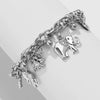 Alloy Anklet Jewelry Vintage Style With Carved Elephant And Peach Heart Animal Zodiac Patterns