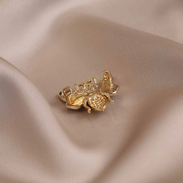 Alloy Antiglare Bee Brooch Electroplated Minimalist Animal Style Women's