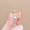 Alloy Antiglare Flower Swan Brooch For Women With Electroplating