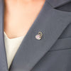 Alloy Antiglare Flower Swan Brooch For Women With Electroplating