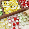 Alloy Apple Loose Beads Baking Paint Diy Bracelet Necklace Beading Material