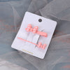 Alloy Baking Paint Polka Dot Hairpin Set For Women