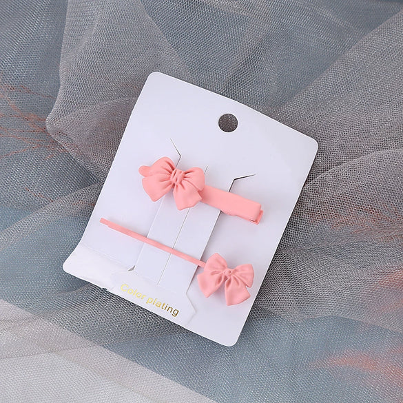 Alloy Baking Paint Polka Dot Hairpin Set For Women