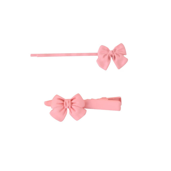 Alloy Baking Paint Polka Dot Hairpin Set For Women
