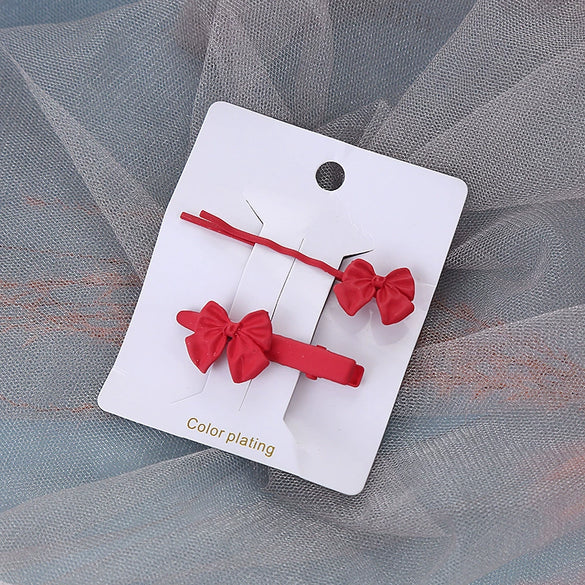 Alloy Baking Paint Polka Dot Hairpin Set For Women