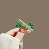 Alloy Bamboo And Flower Styling Electroplating Brooch For Women And Men As Luxury Elegant Sweater Suit Accessories Gift