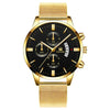 Alloy Band And Case Men's Casual Business Round Dial Scale Quartz Watch