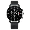 Alloy Band And Case Men's Casual Business Round Dial Scale Quartz Watch
