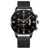 Alloy Band And Case Men's Casual Business Round Dial Scale Quartz Watch