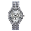 Alloy Band Quartz Watch For Couple Business Style Round Dial