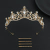 Alloy Baroque Rhinestone Electroplated Rhombus Crown For Adult Women Bridal Hair Accessories